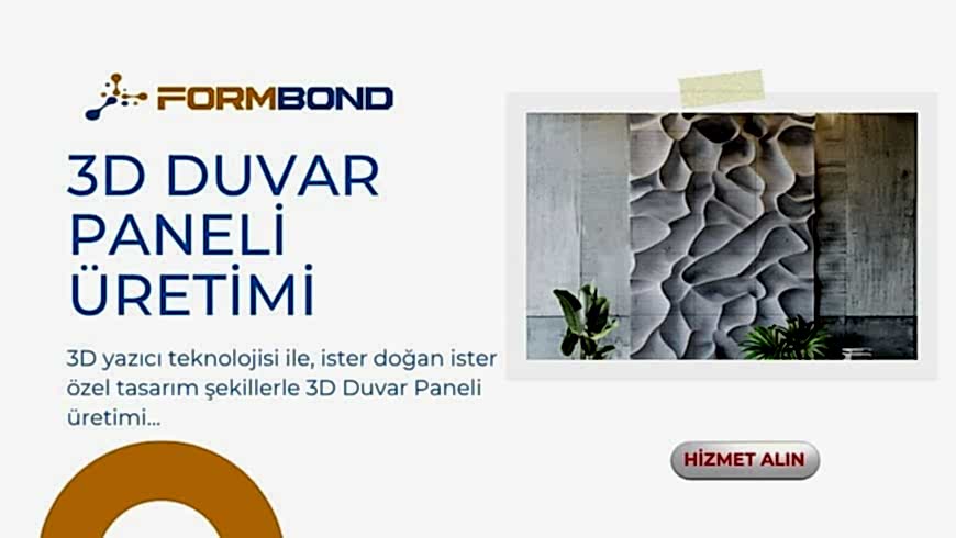 3D Duvar Paneli: 3D Yazıcı İle